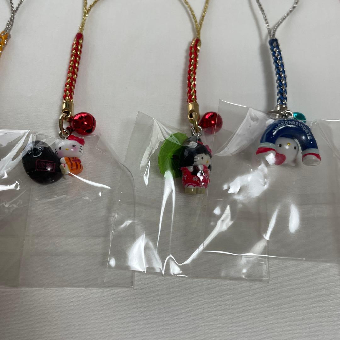 新品◆ハローキティ ご当地キティ 根付けストラップ 京都 17個セット◆匿名配送
