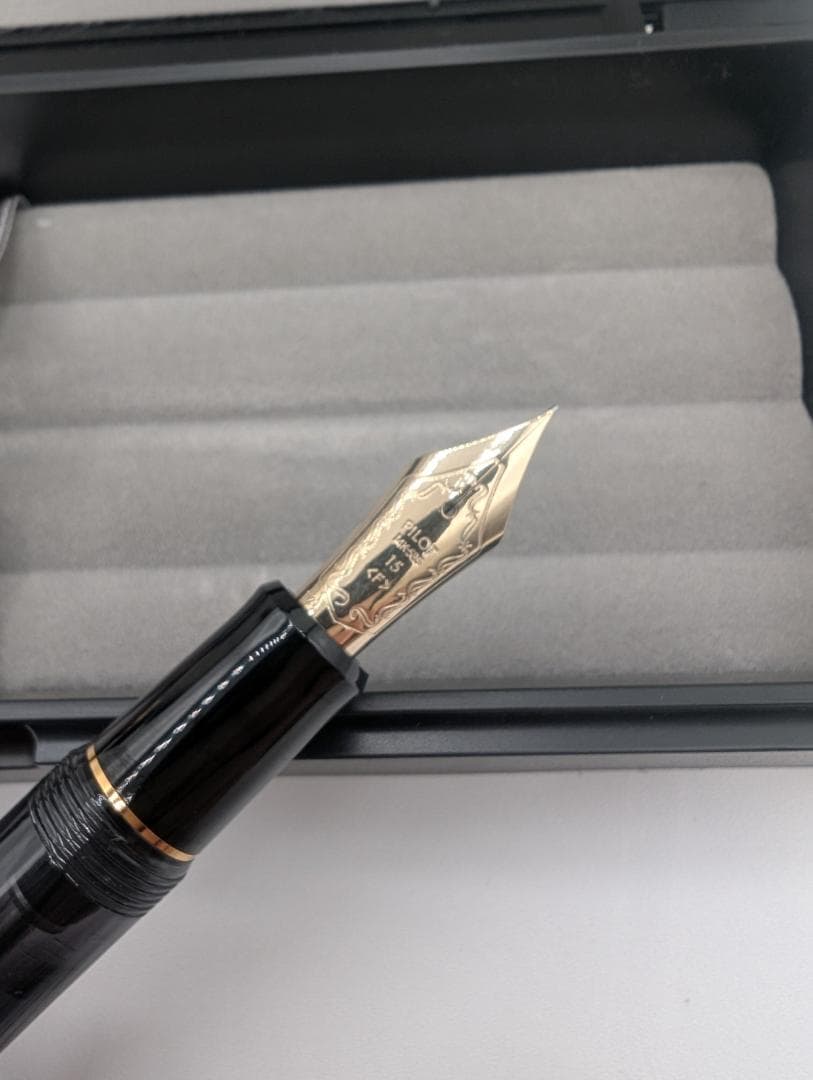 開封済み未使用品　PILOT 万年筆 カスタム823 ブラック 細字 F