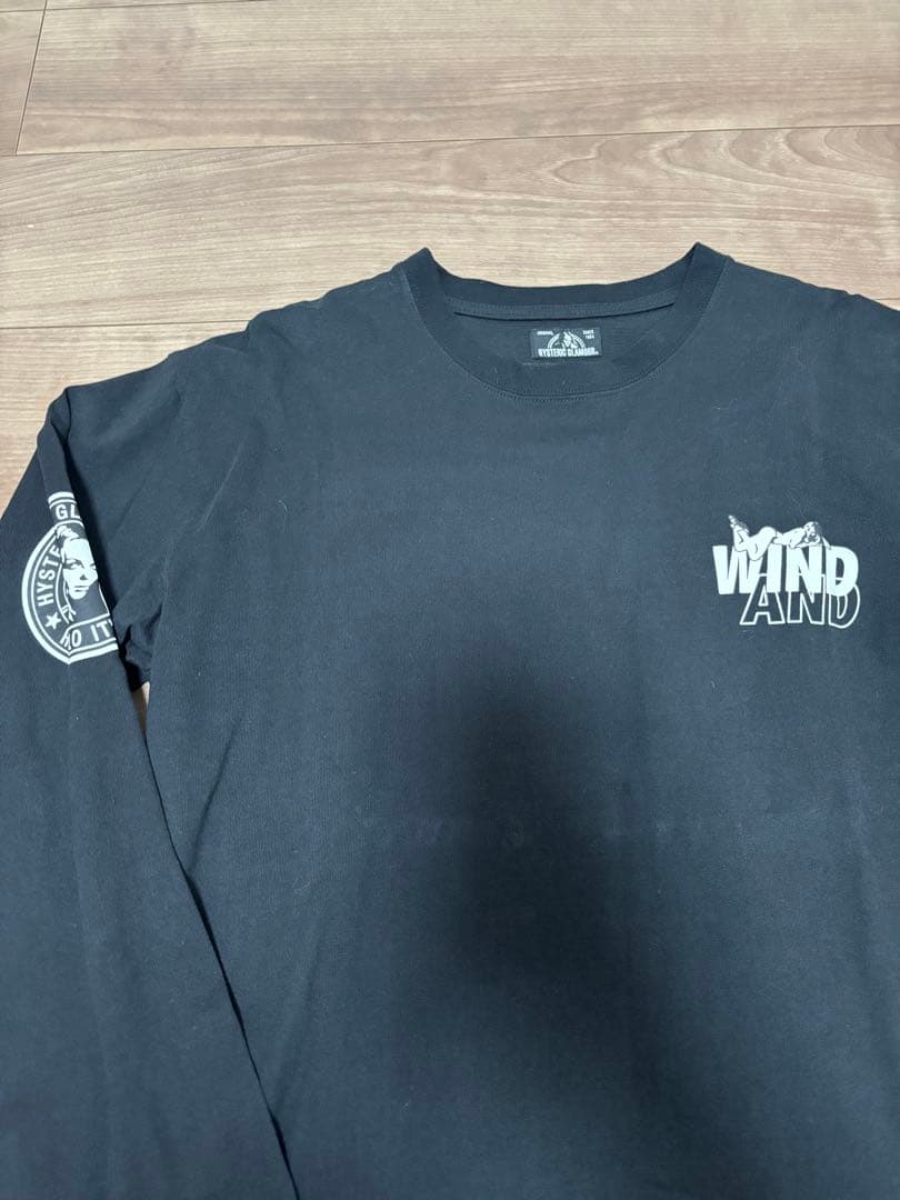 希少 状態よし　 wind and sea × ヒステリックグラマー ロンT