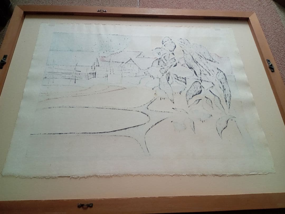 斎藤清　稔りの会津（9）1988年 42/100 木版画