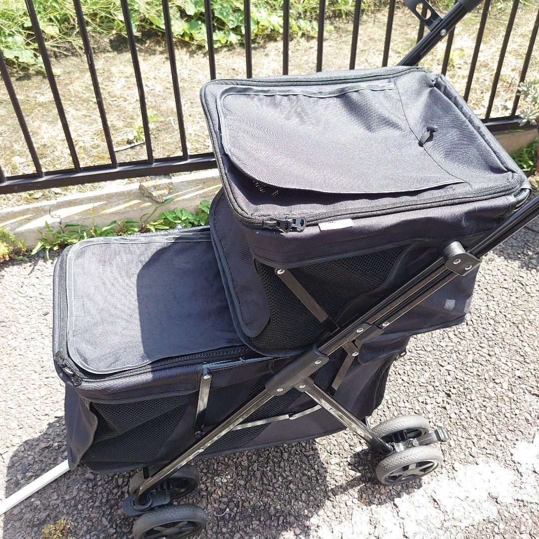 LPOTIUS ペットカート 多頭 上下二段式 折り畳み