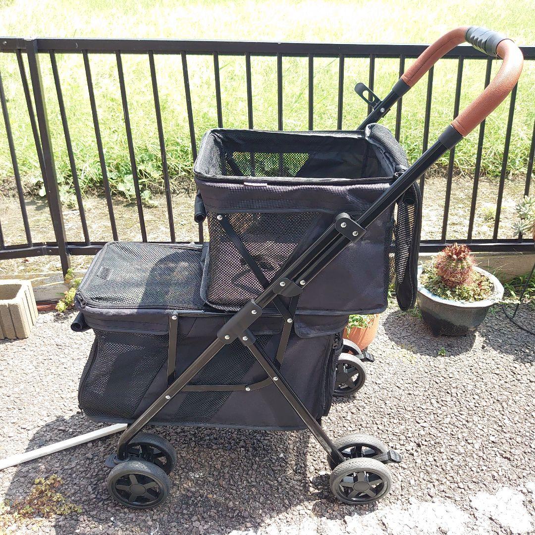 LPOTIUS ペットカート 多頭 上下二段式 折り畳み