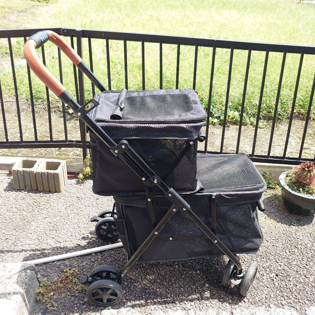 LPOTIUS ペットカート 多頭 上下二段式 折り畳み