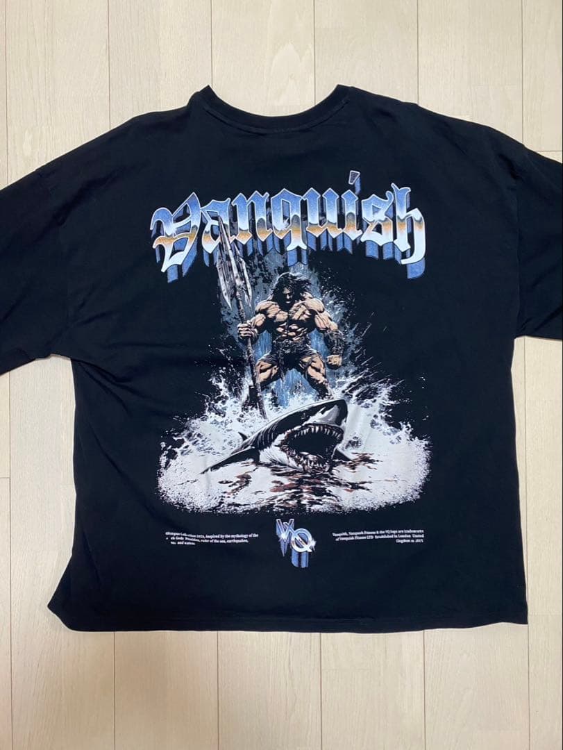 【2枚セット】Vanquish グラフィックTシャツ 黒 半袖Lサイズ