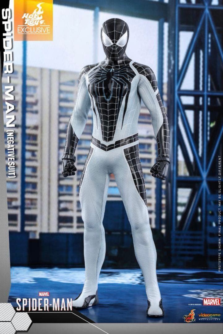 週末限定値下げ新品ホットトイズ1/6スケール スパイダーマン ネガティブスーツ版