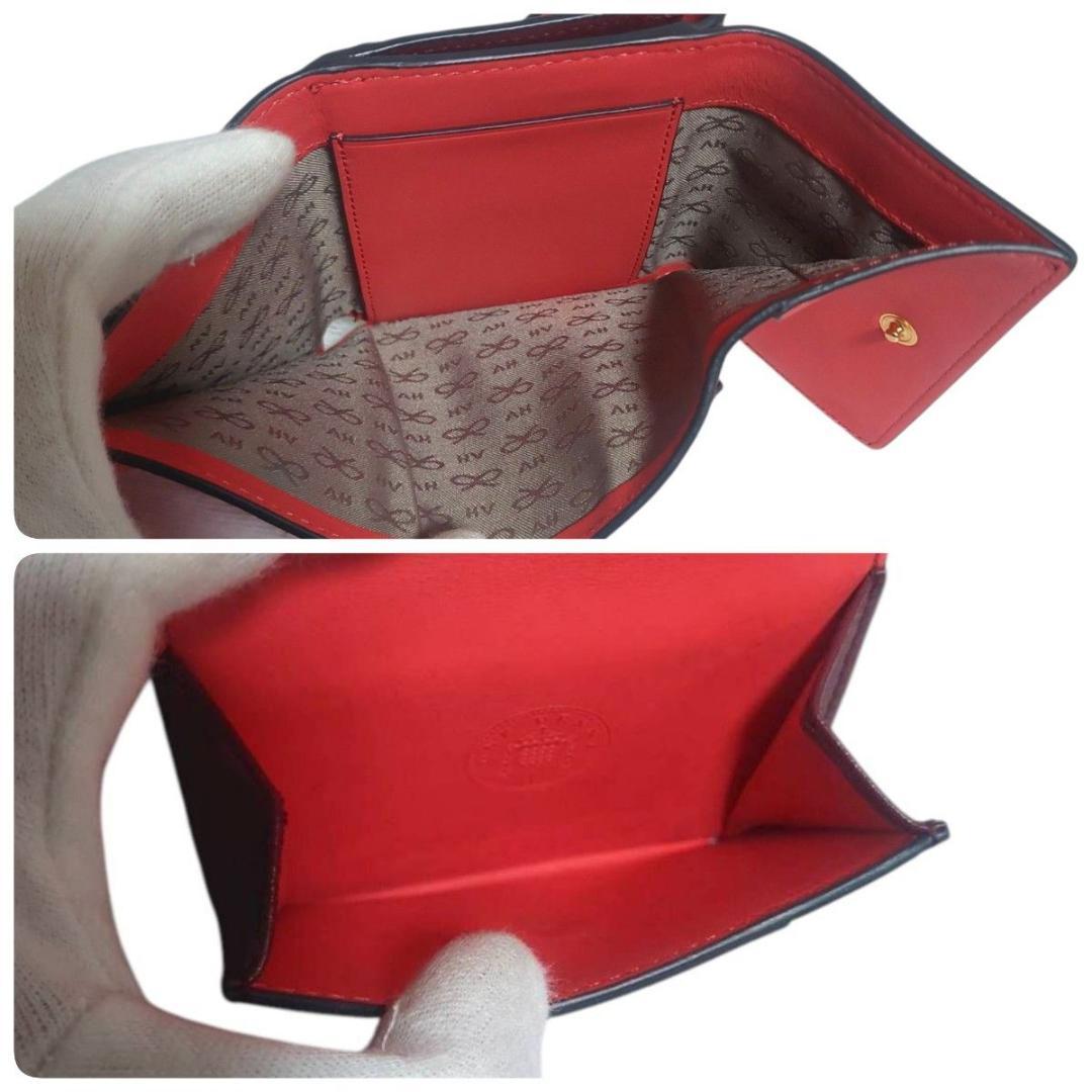 極美品 ANYA HINDMARCH 折り財布 ザニー ミニ レザー 箱付き