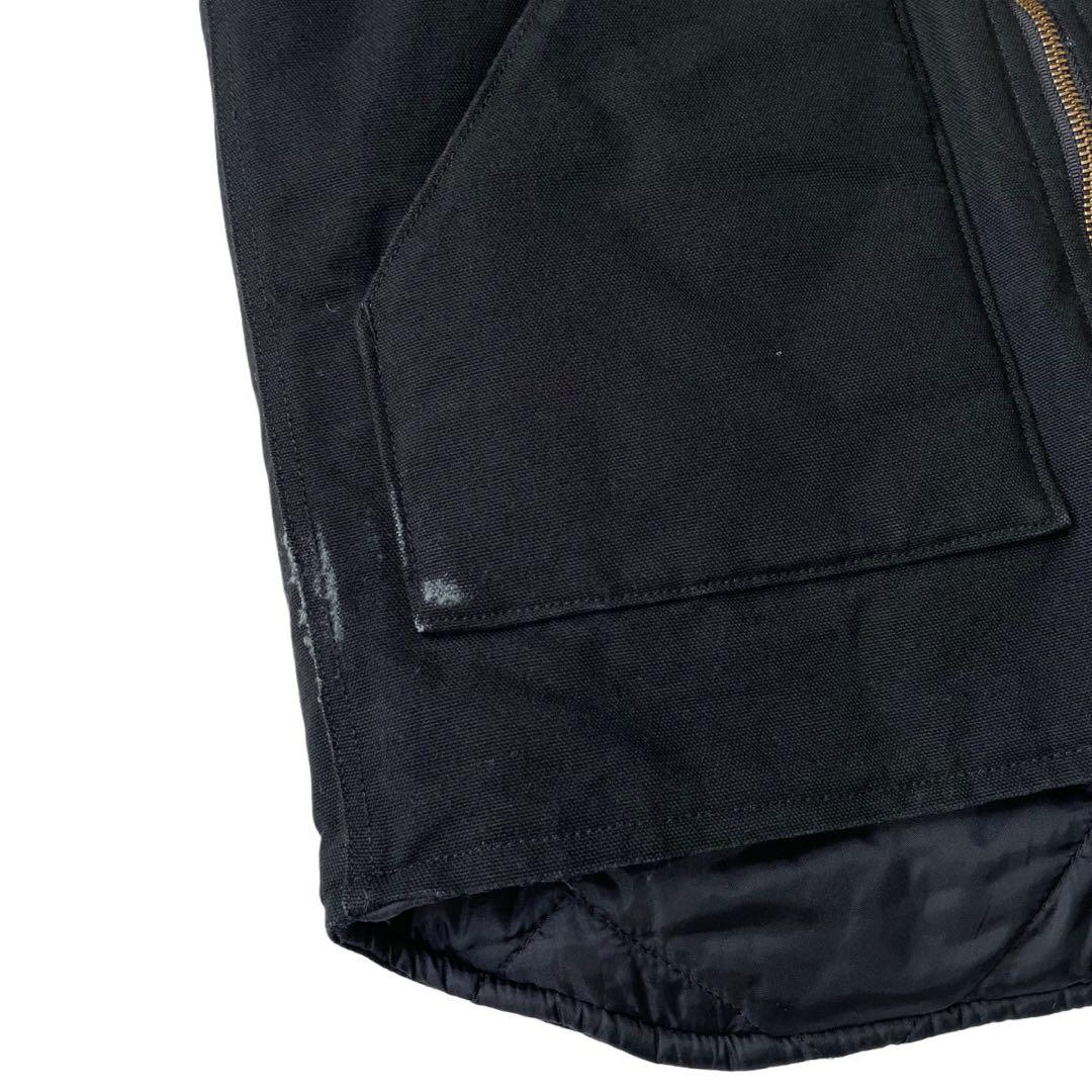 00’s Carhartt ダックベスト ワーク ブラック 企業系 カーハート