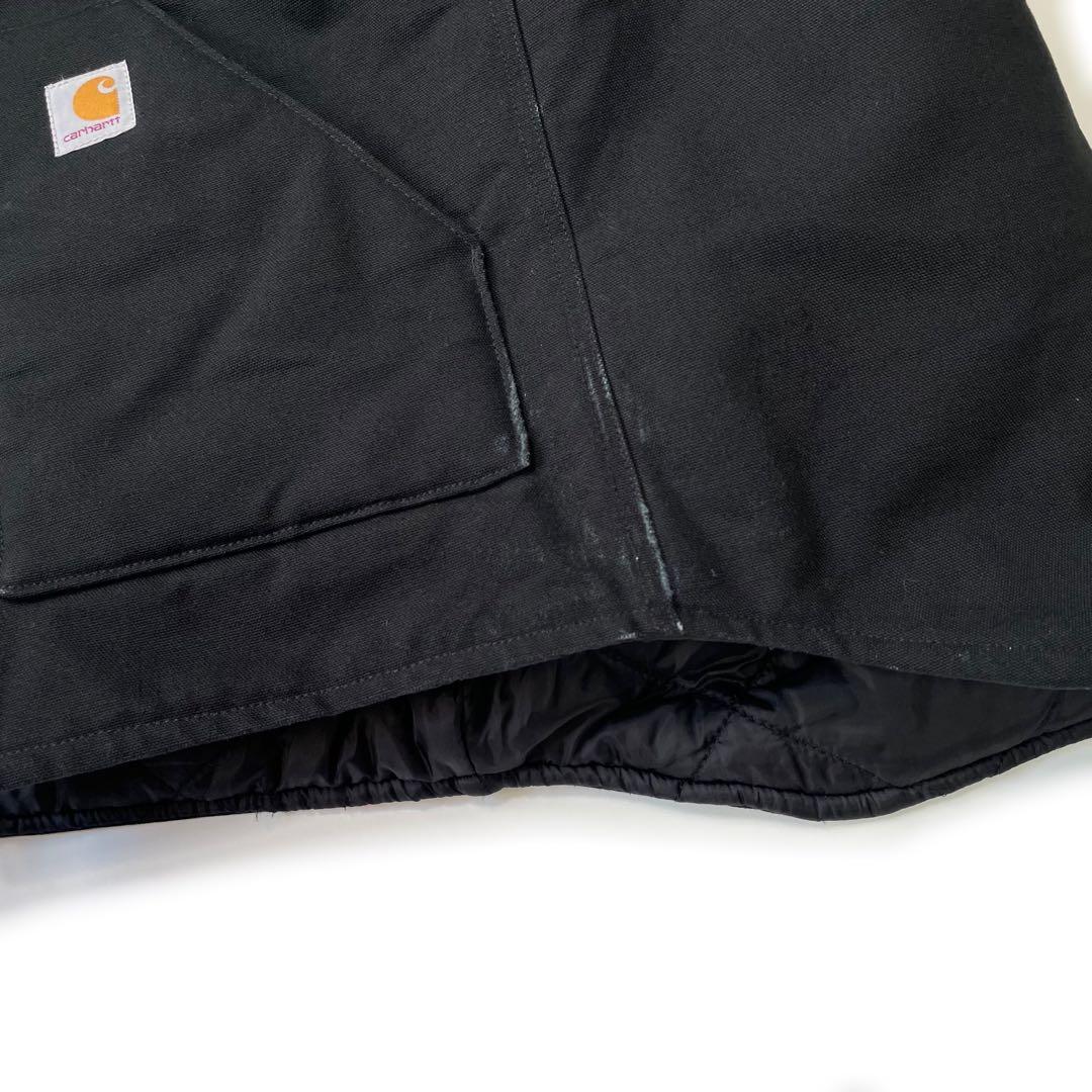 00’s Carhartt ダックベスト ワーク ブラック 企業系 カーハート