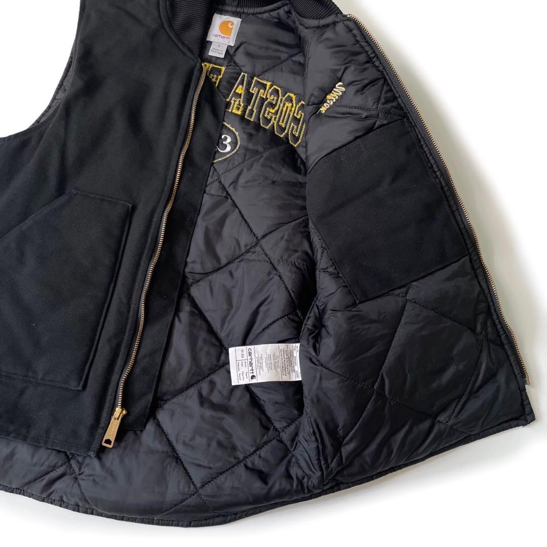 00’s Carhartt ダックベスト ワーク ブラック 企業系 カーハート