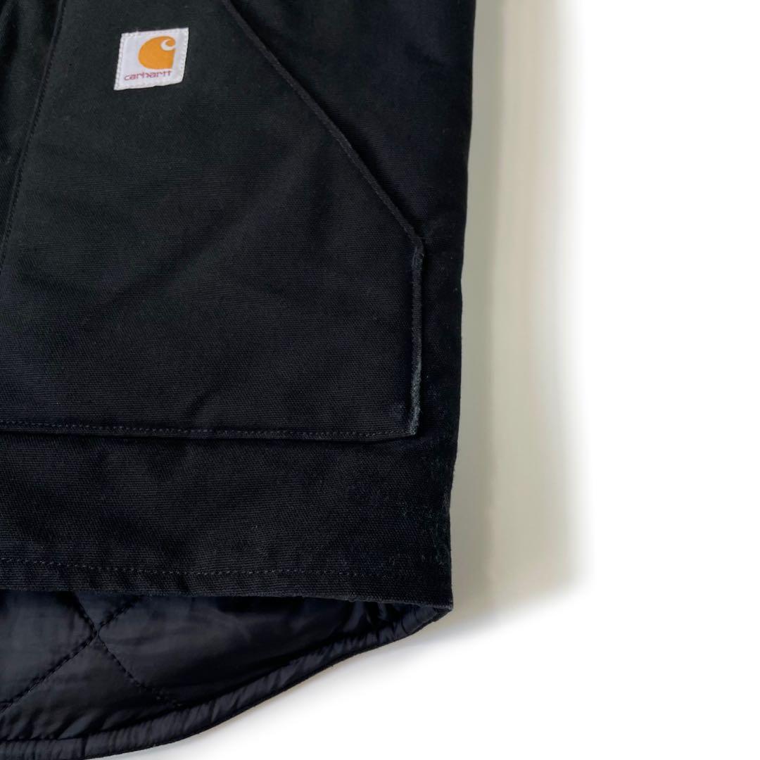00’s Carhartt ダックベスト ワーク ブラック 企業系 カーハート