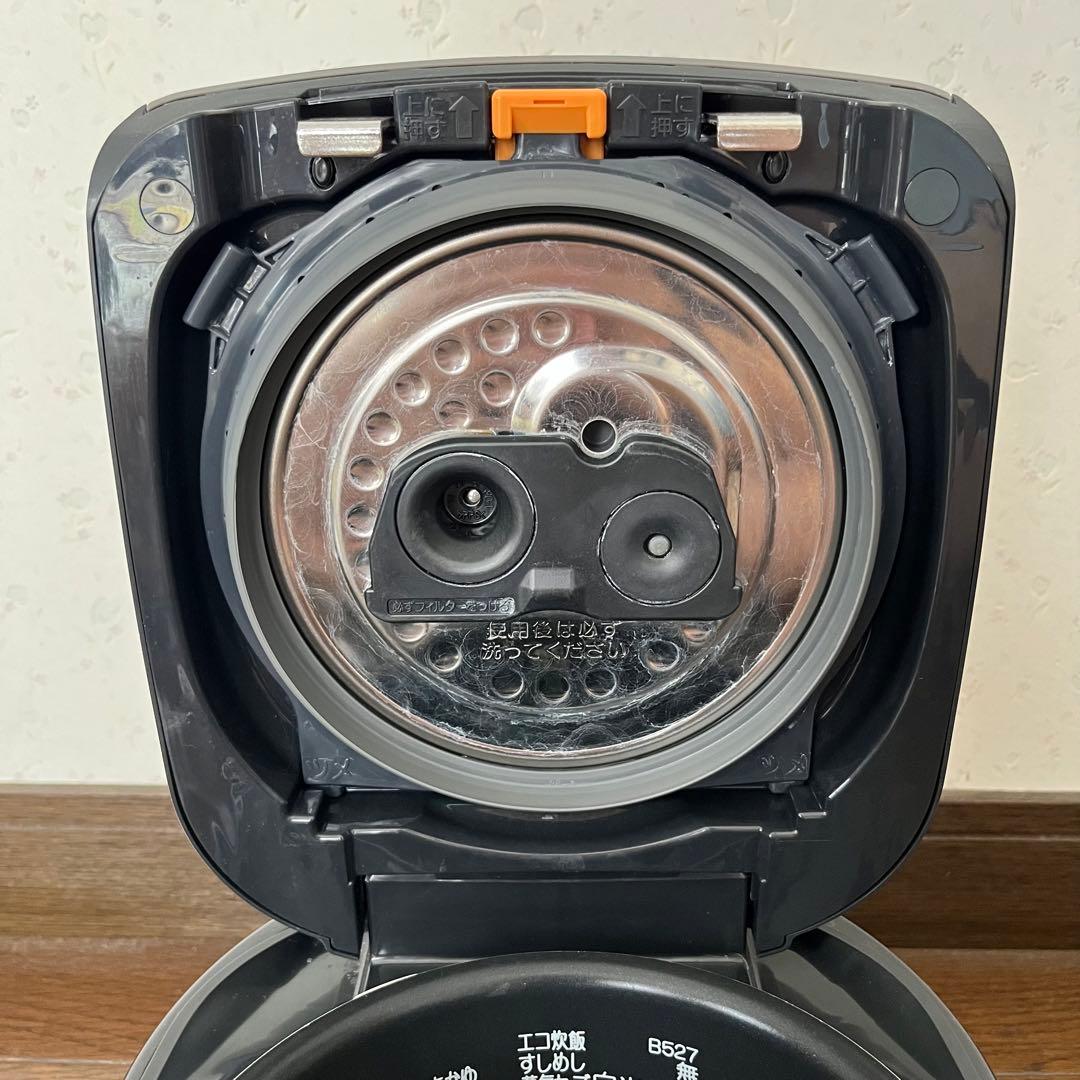圧力IH炊飯器 NP-RZ05型 黒色 ZOJIRUSHI 取扱説明書付き 3合
