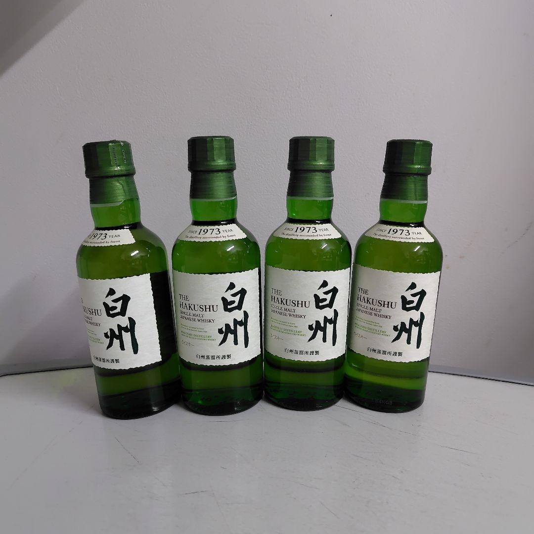 サントリージャパニーズウイスキー 　白州180ｍｌミニボトル４本