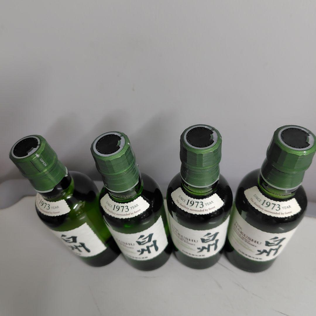 サントリージャパニーズウイスキー 　白州180ｍｌミニボトル４本