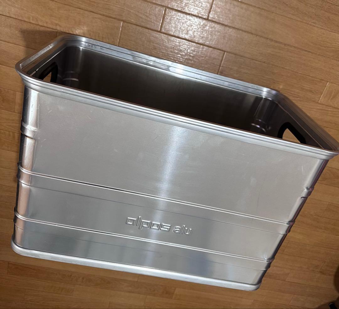 【SONIA】ALPOS アルミコンテナ （レコードボックス）67L