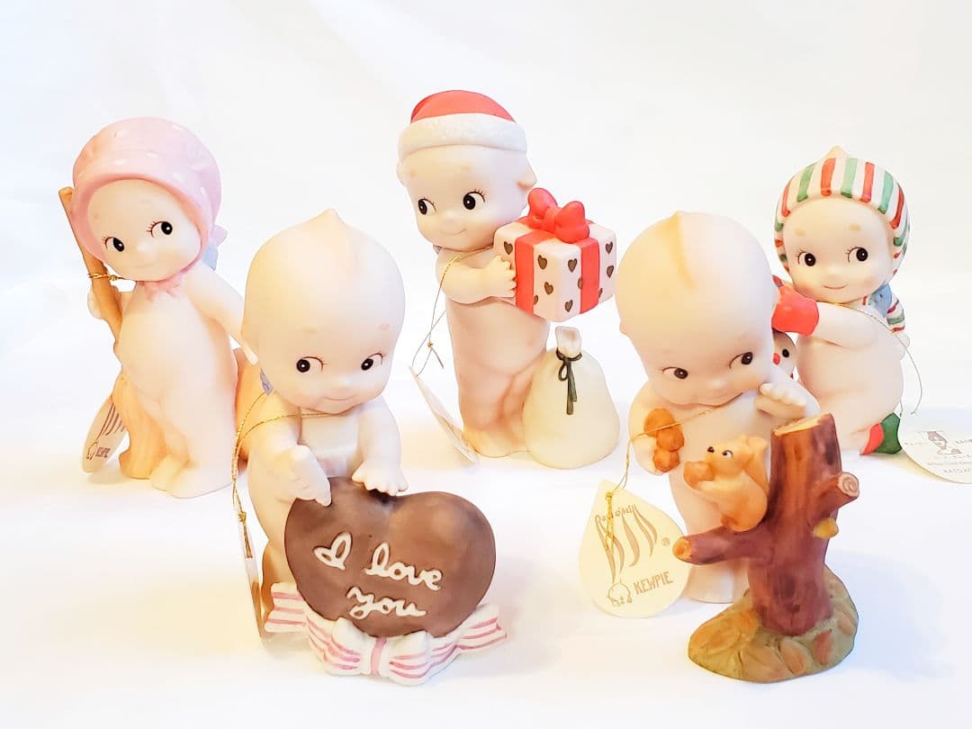 ♦️希少品♦️加藤工芸　ローズ・オニール キューピー陶器人形 置物 5点セット