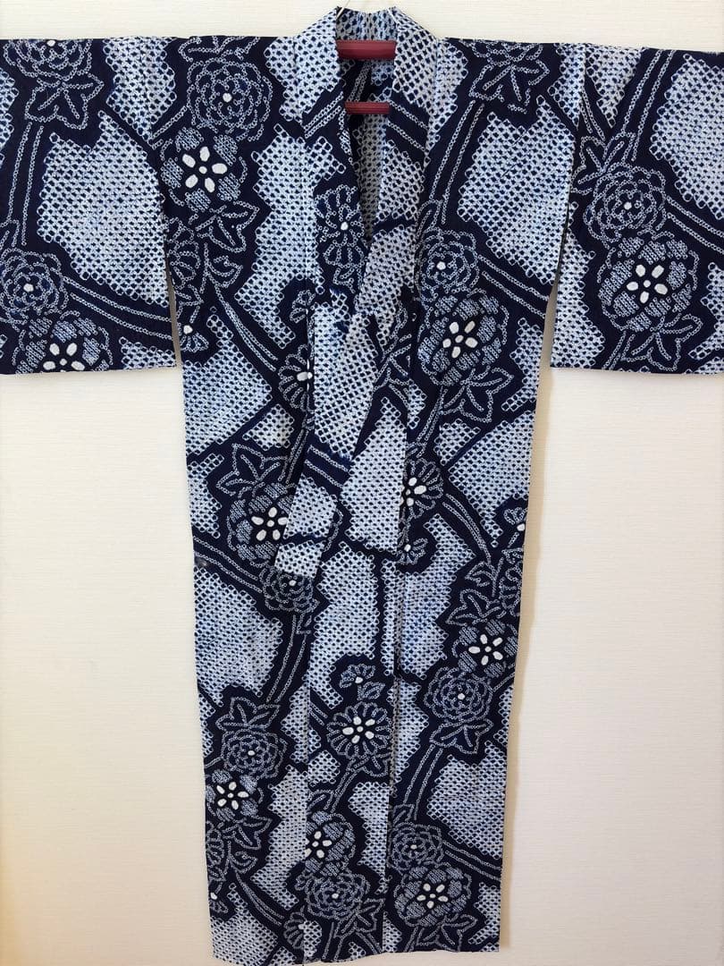 有松絞り　浴衣　身丈157センチ