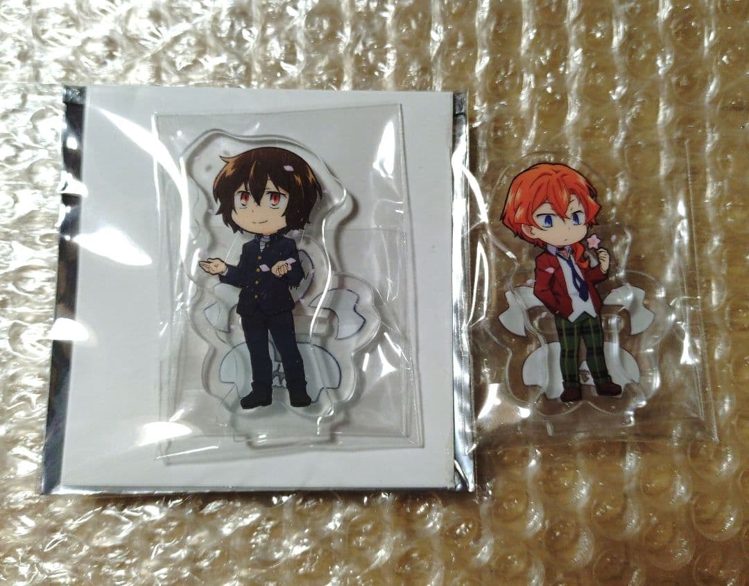 太宰　中也　文豪ストレイドッグス　アクリルスタンド　学園ストレイドッグス　わん