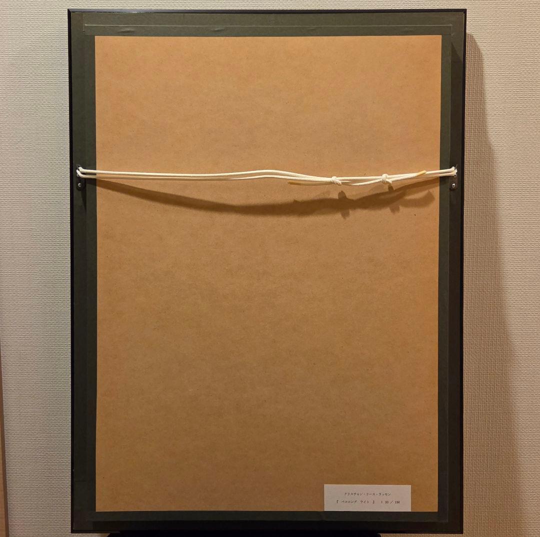 クリスチャンラッセン 版画　ベコニングライト　S　【美品】