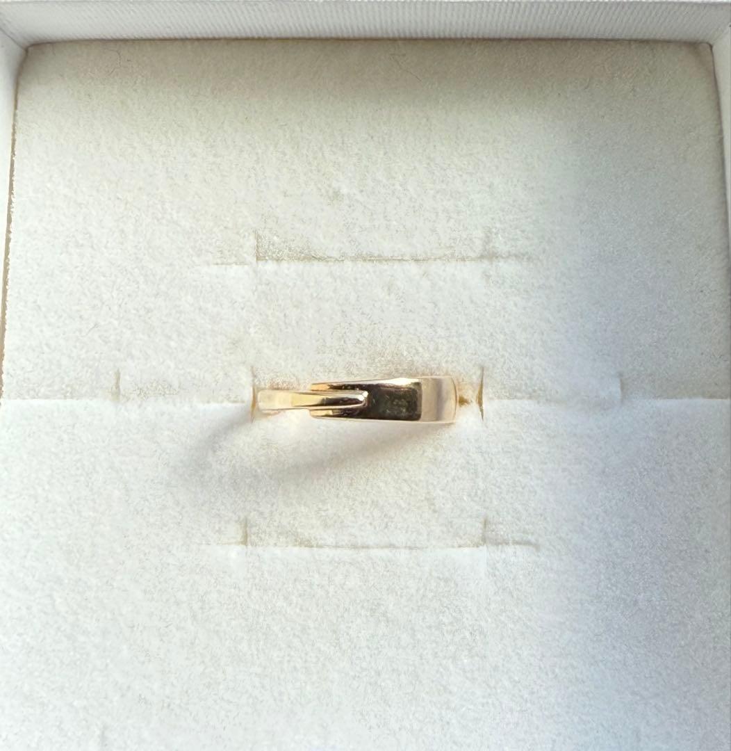 ete k10 イエローゴールドファッションリング　5号
