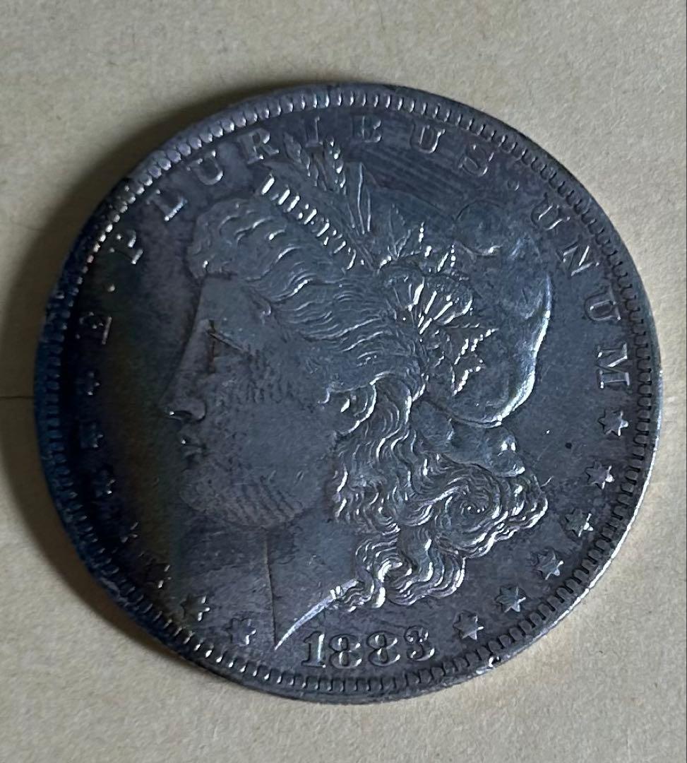 モルガンダラー 希少年号 1883年 ミントマークo 1ドル銀貨 本物保証
