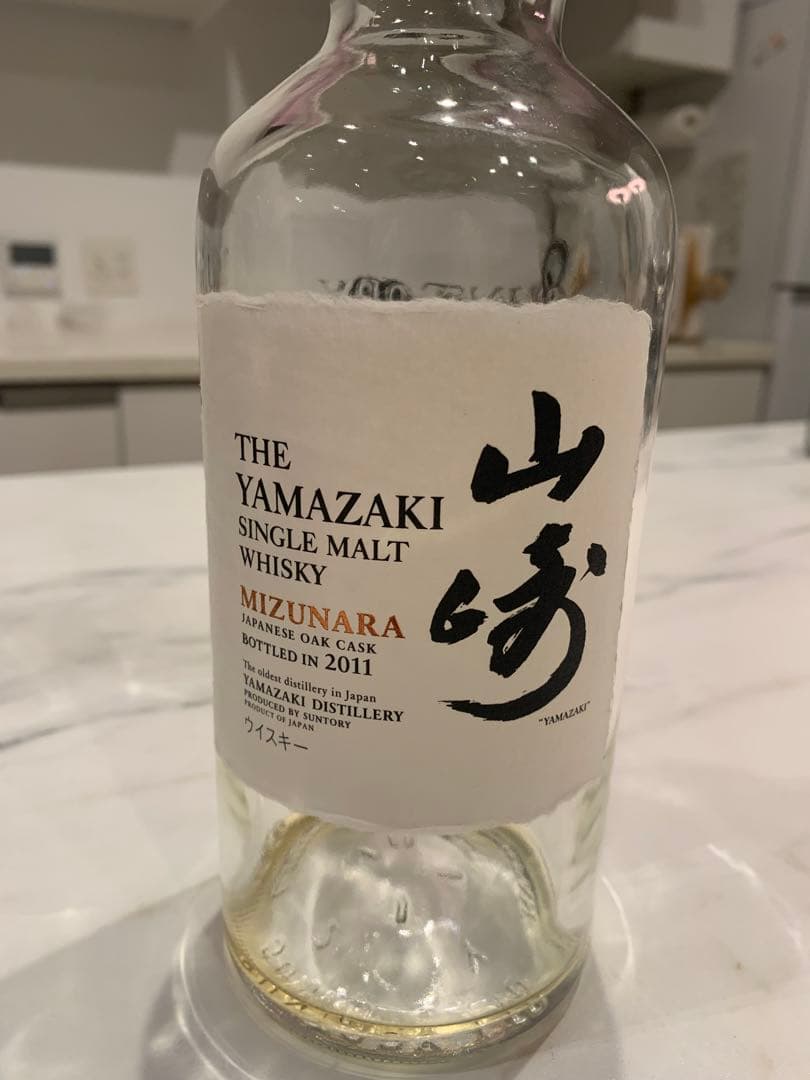 <希少> 山崎 ミズナラオークカスク 2011年　空瓶　箱付き