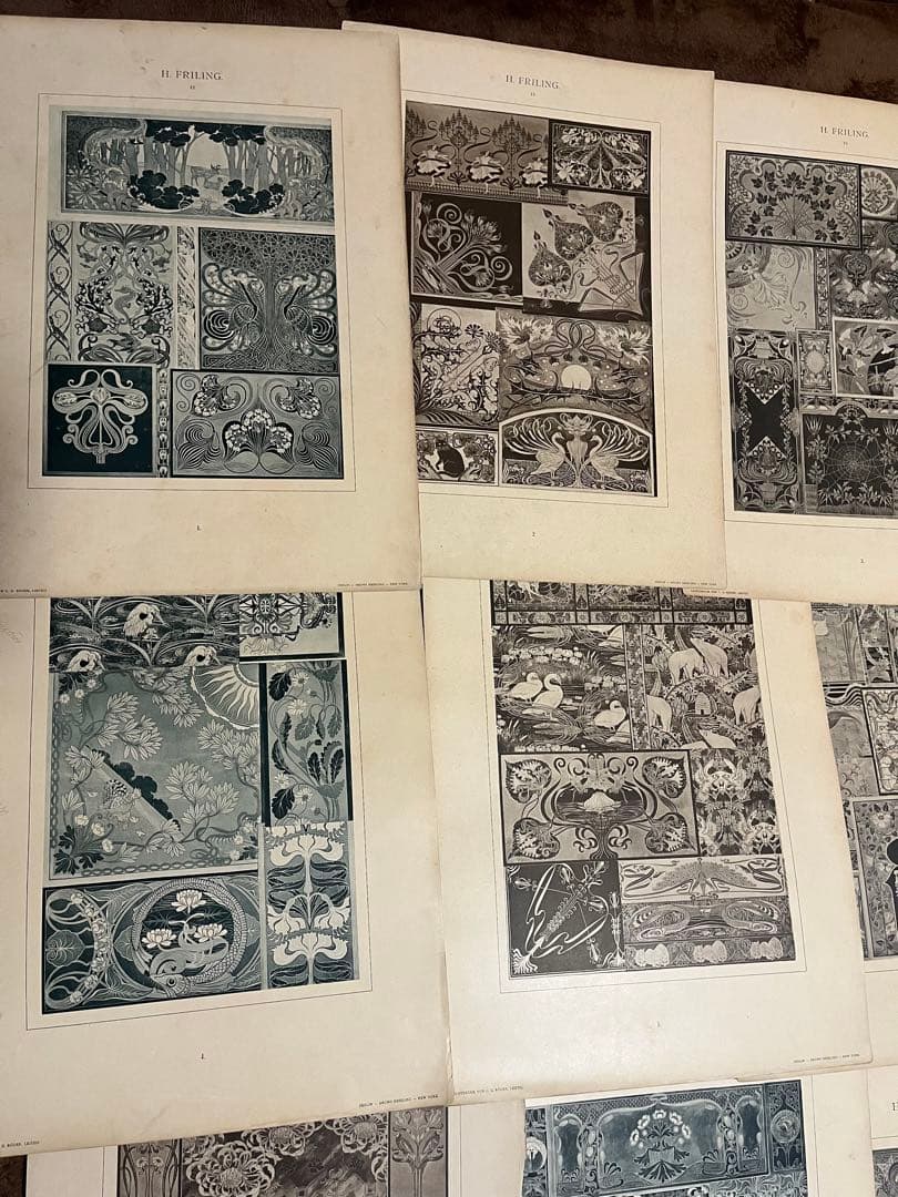 激レア！「Moderne Flachornmente」オリジナル シート全揃い