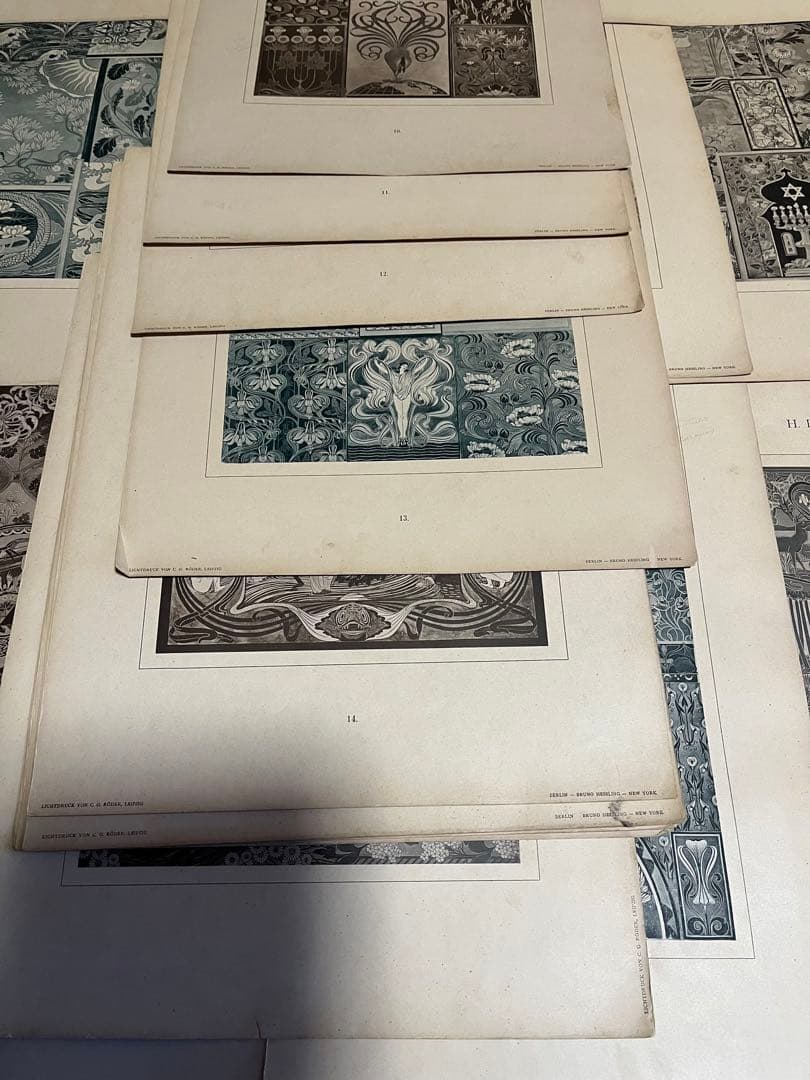 激レア！「Moderne Flachornmente」オリジナル シート全揃い