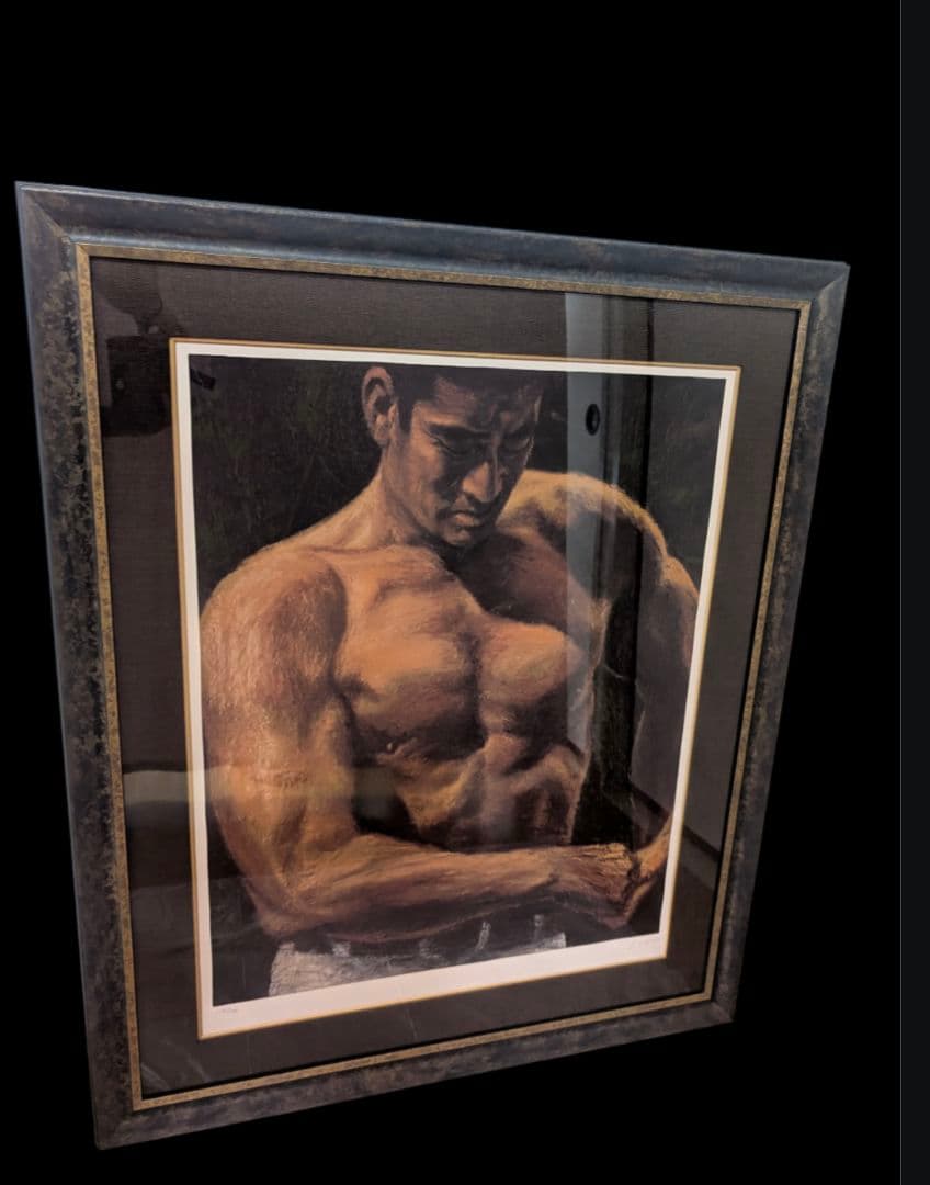 福山小夜　黄金の服　高倉健　シルクスクリーン