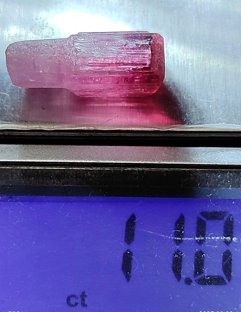 瓶入りルベライト原石とハーキマーダイヤモンド原石 レア