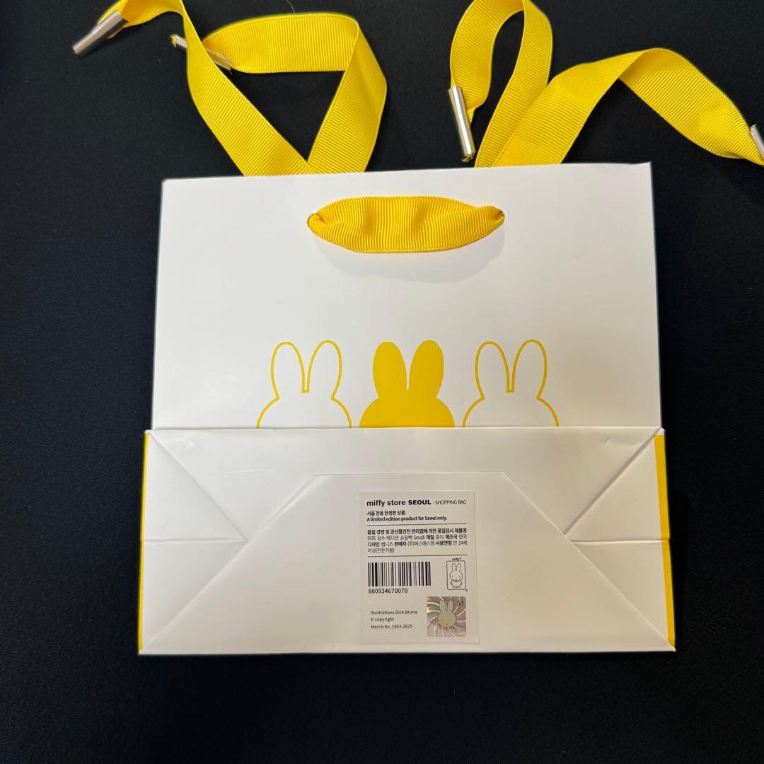 新品　ミッフィー デニム　マスコット 3体セット　ショッパー付　韓国限定　聖水②