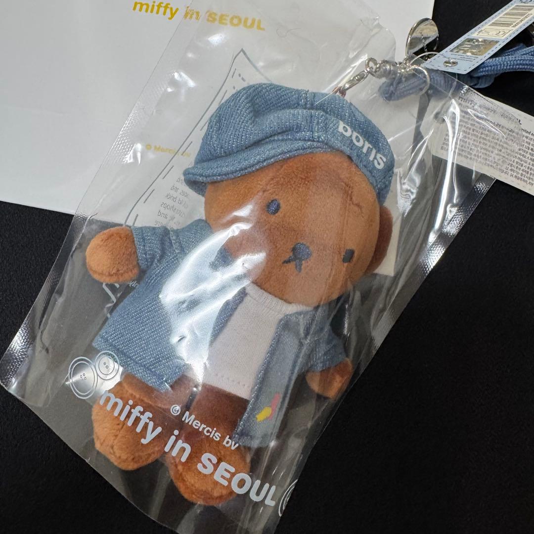 新品　ミッフィー デニム　マスコット 3体セット　ショッパー付　韓国限定　聖水②