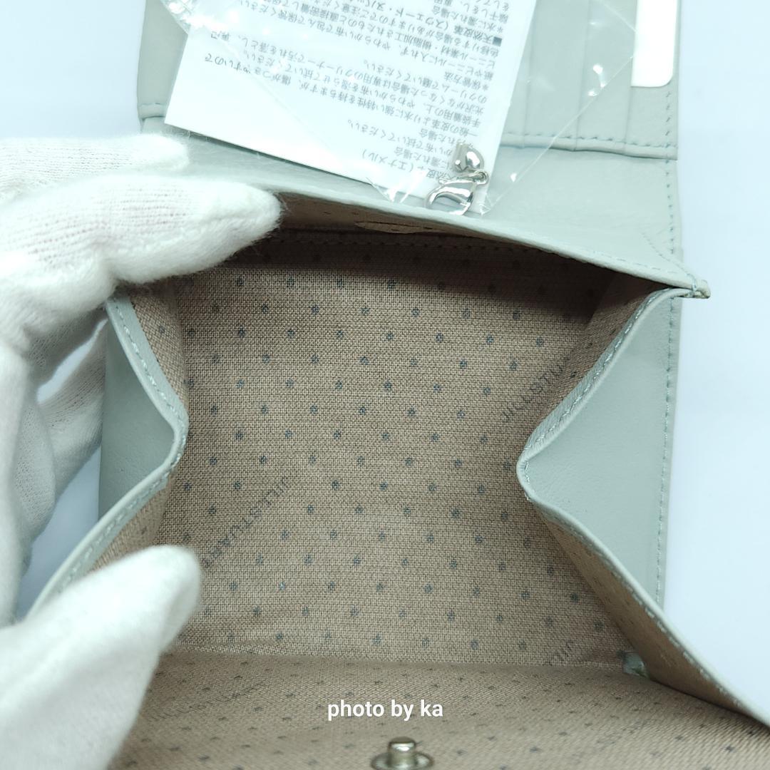 新品 ブルー ジルスチュアート 折財布 JILLSTUART エンジェル 水色