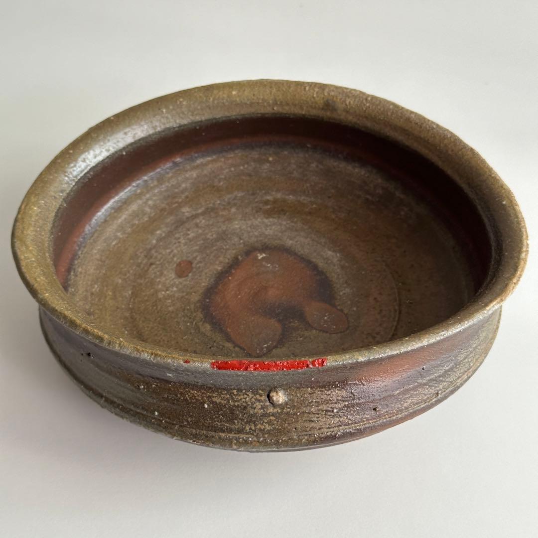 原田拾六  備前 皿 鉢 牡丹餅 共箱 直しあり