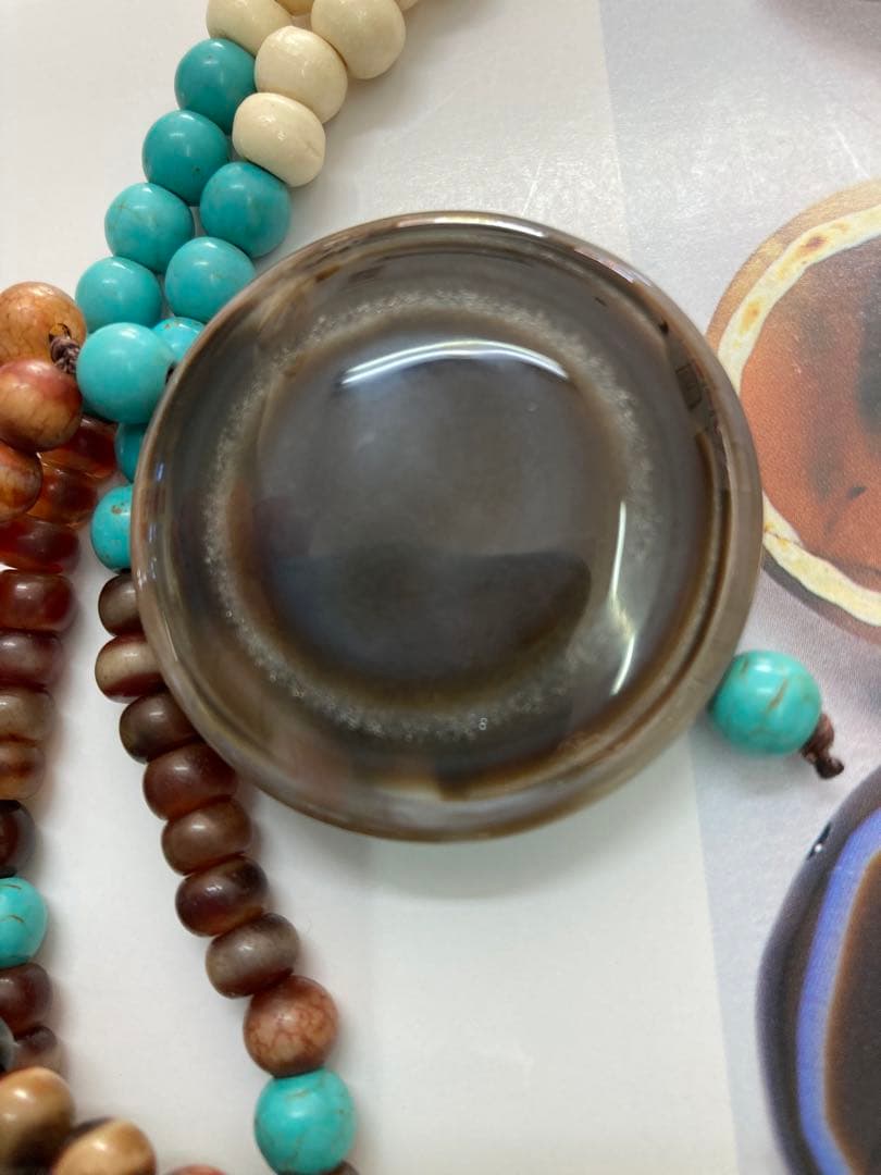 チベット羊眼天珠ネックレス