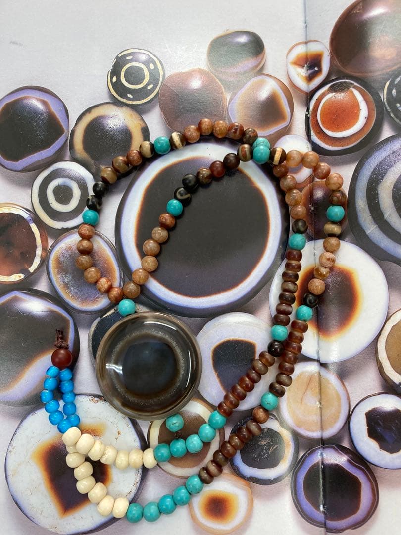 チベット羊眼天珠ネックレス