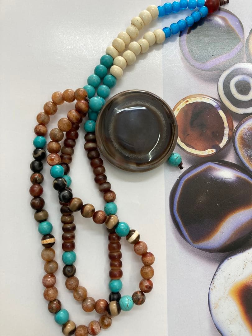 チベット羊眼天珠ネックレス