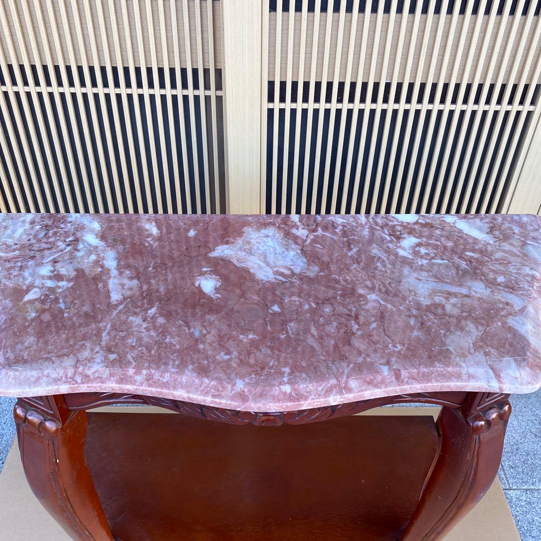 【サム】希少品】 サイドテーブル　ロココ調　アンティーク　猫脚　クラシック