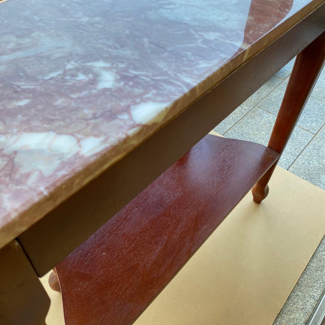 【サム】希少品】 サイドテーブル　ロココ調　アンティーク　猫脚　クラシック