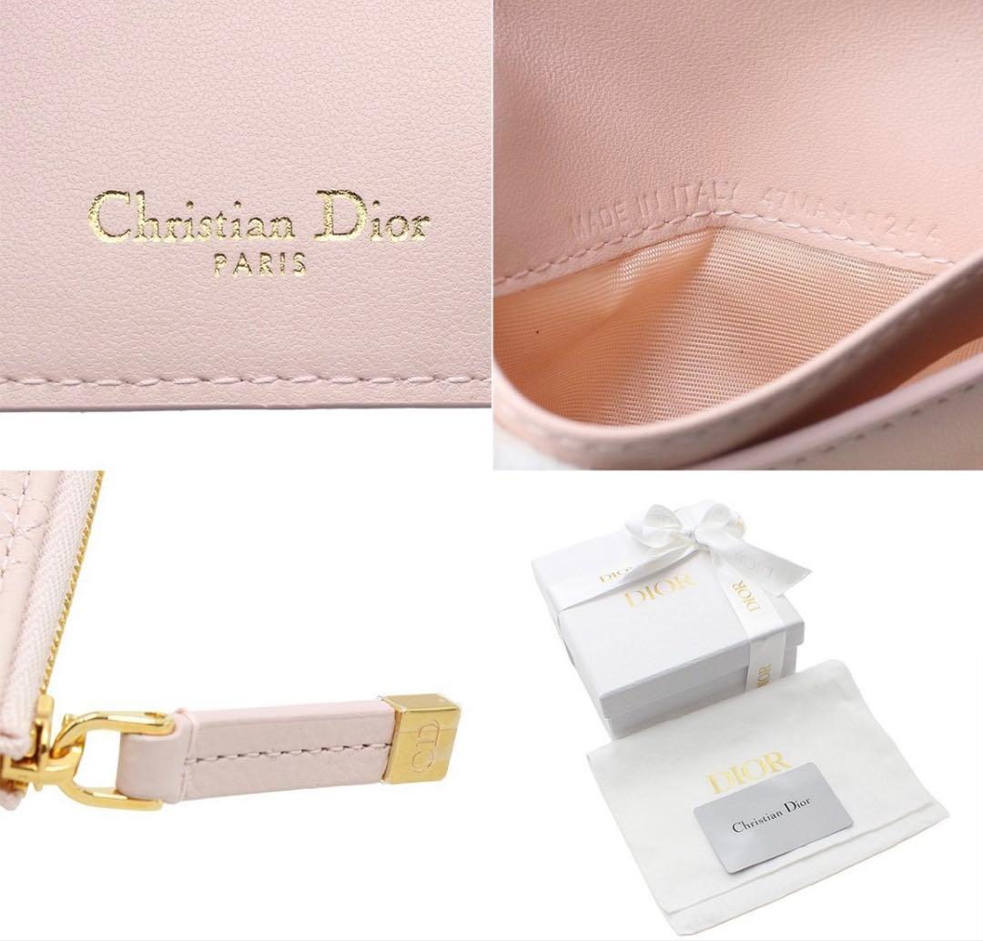 S2028 未使用 ディオール Dior Caro Dahlia 二つ折り財布
