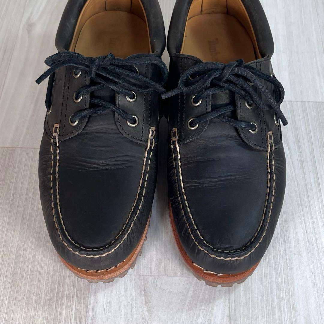 【極美品】TIMBERLAND　3EYE デッキシューズ　革靴　ブーツ　25.5