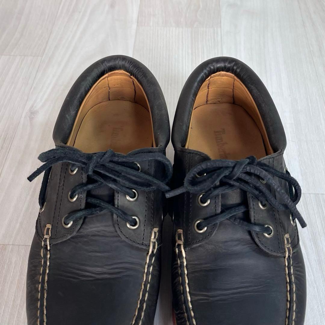 【極美品】TIMBERLAND　3EYE デッキシューズ　革靴　ブーツ　25.5
