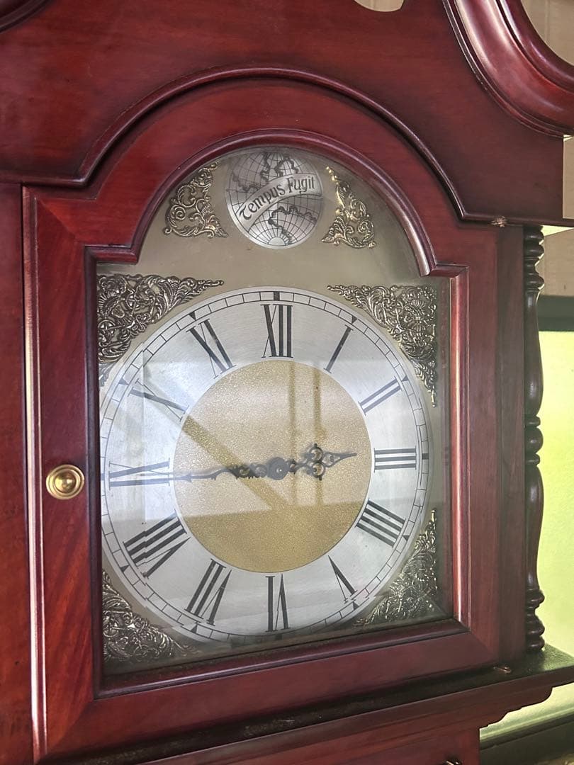 [お引取りまたは着払い限定] 木製柱時計 　ドイツTempusFugit社製