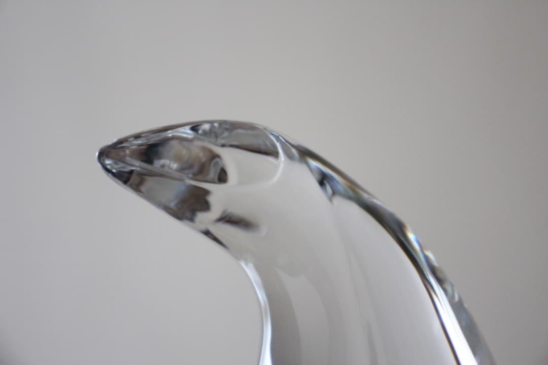 HOYA　クリスタル　アートガラス　Neil Cohen　ペンギン　置物　箱入