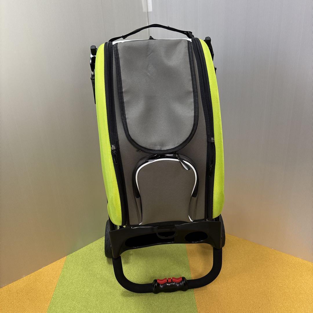 値下げ毛決行！　アイリスオーヤマ　ペットカートグリーン　折りたたみ　分離取り外し