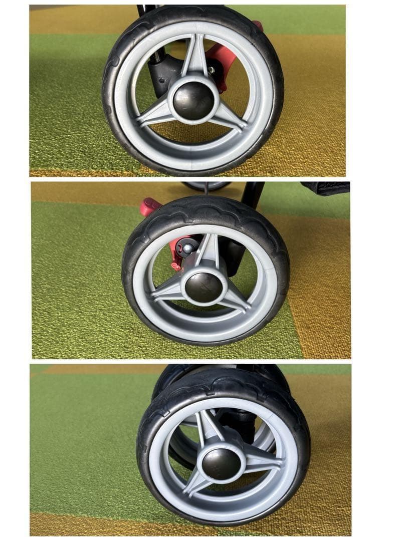 値下げ毛決行！　アイリスオーヤマ　ペットカートグリーン　折りたたみ　分離取り外し