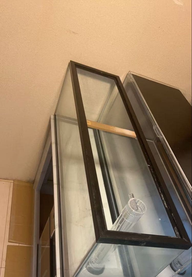 値下げしました‼️⇒ 120-32-40 オーバーフローガラス水槽 と台のセット