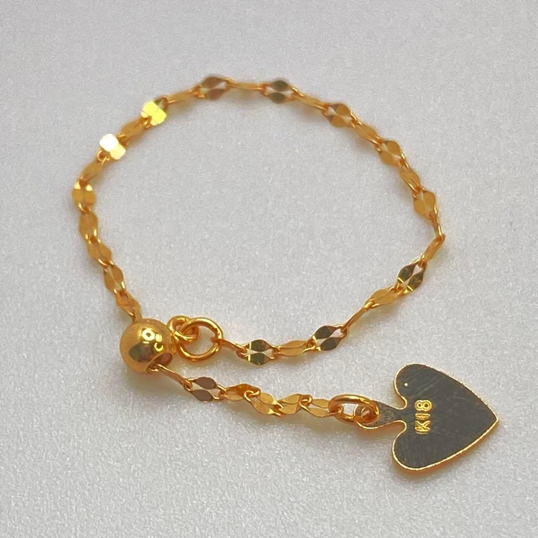 新品✨大人気18金 ✨k18刻印チェーンリング1.2㎜16号〜FREEプレゼント