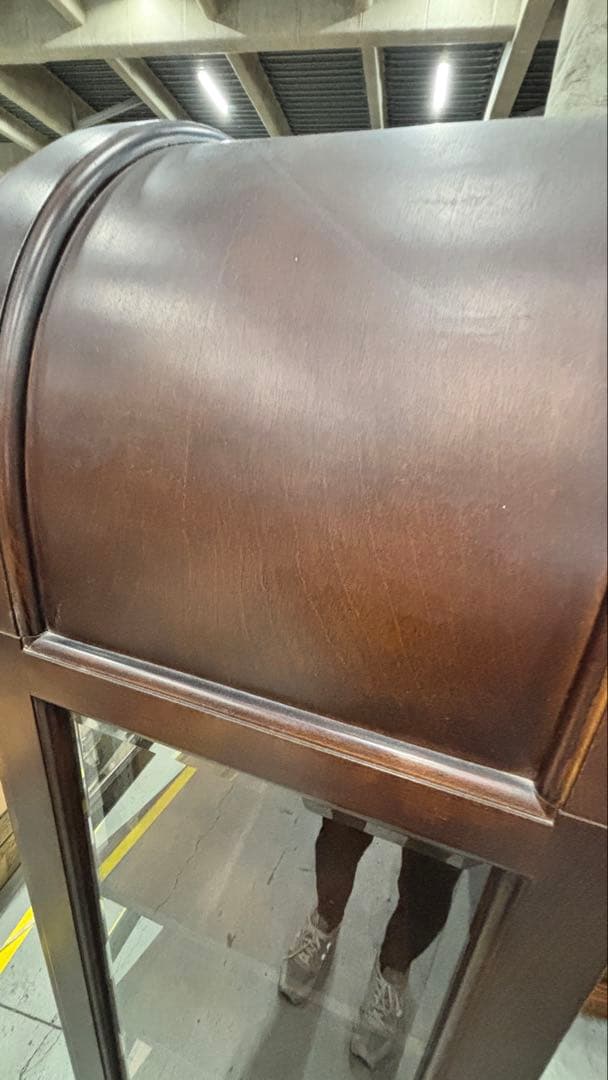 飛騨産業 HIDA アーチ型 キュリオケース 飾り棚 ガラスキャビネット 木製