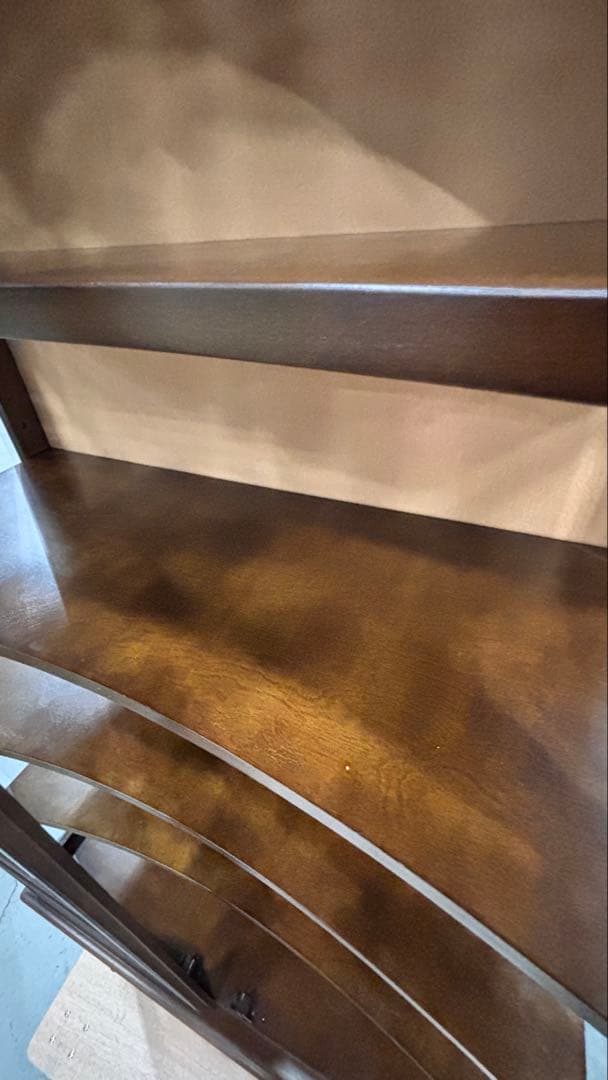 飛騨産業 HIDA アーチ型 キュリオケース 飾り棚 ガラスキャビネット 木製