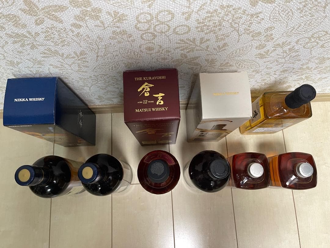 余市、倉吉12年、竹鶴、NIKKA、季 合計７本